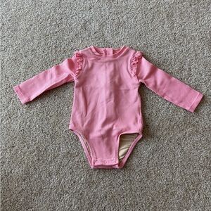 Old Navy Pink Long Sleeve Swimsuit